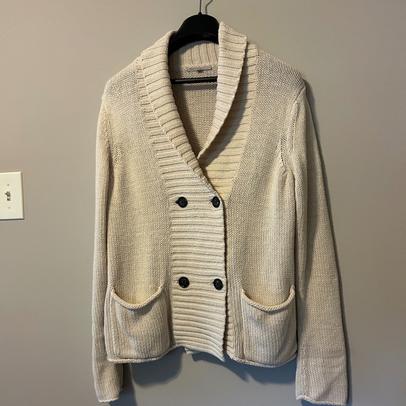 Gap double breasted cotton blend cardigan, size XL - Picture 1 of 7
